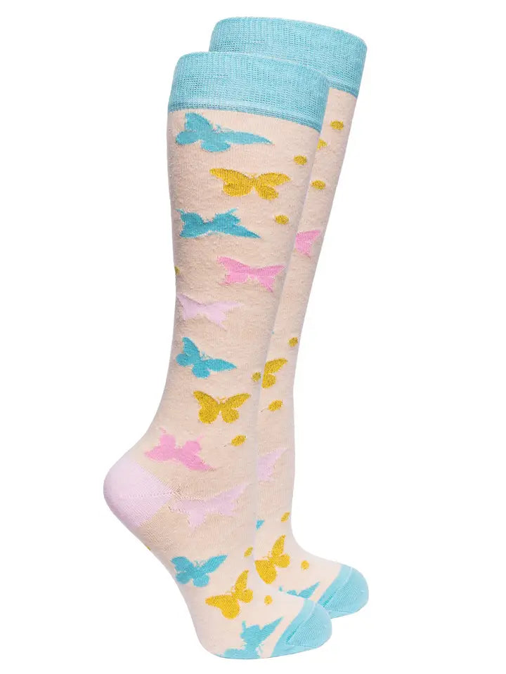 Socks N Socks Knee High Socks - Butterfly