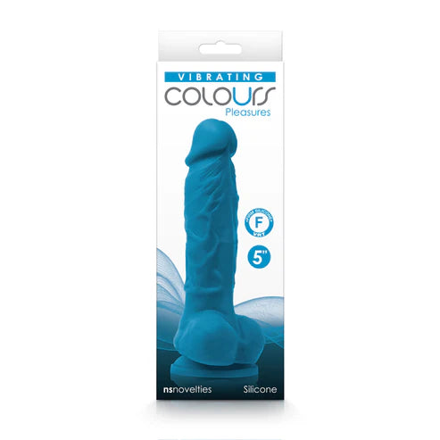 NS Novelties Vibrating Colours Rechargeable Silicone Dildo 5in - Pick Your Color
