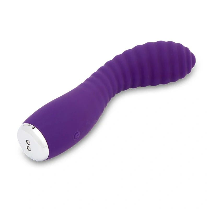 Nu Sensuelle Lola Nubii Flexibile Rechargeable Silicone Warming Vibrator - Purple/Silver