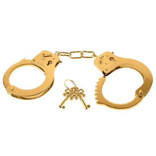 Fetish Fantasy Gold Metal Handcuffs - Gold