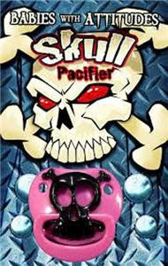 Billy Bob Pacifier Pirate Skull Pink