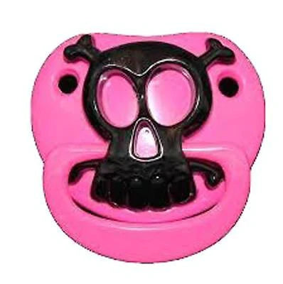 Billy Bob Pacifier Pirate Skull Pink
