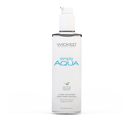 Wicked Sensual Care Simply Aqua Water-Based Lubricant - Asst. Sizes Available