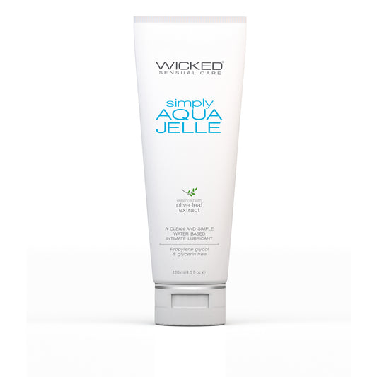 Wicked Sensual Care Simply Aqua Jelle Water-Based Lubricant - 4floz