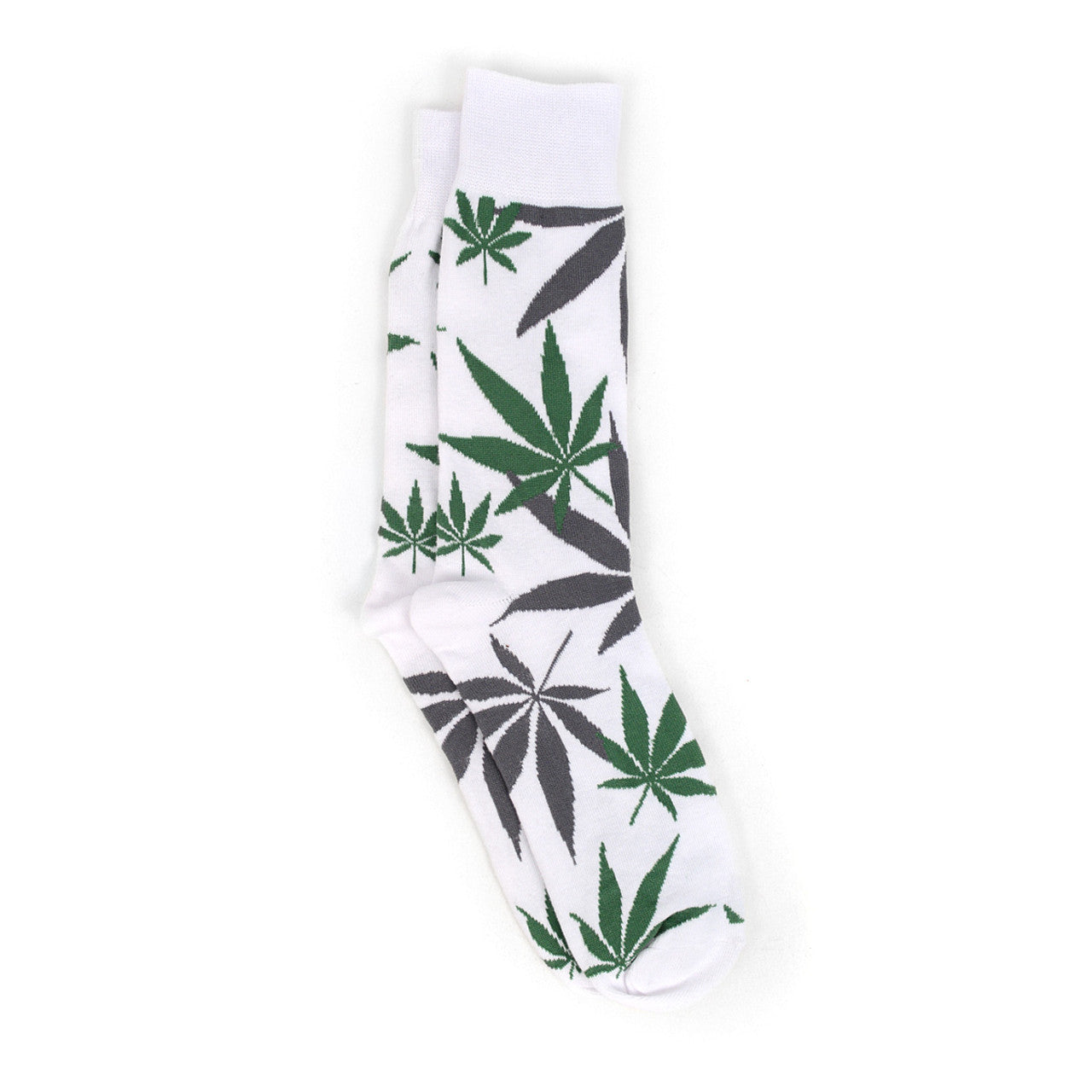 Parquet Weed Leaf Marijuana Novelty Crew Socks - Pick Your Colors