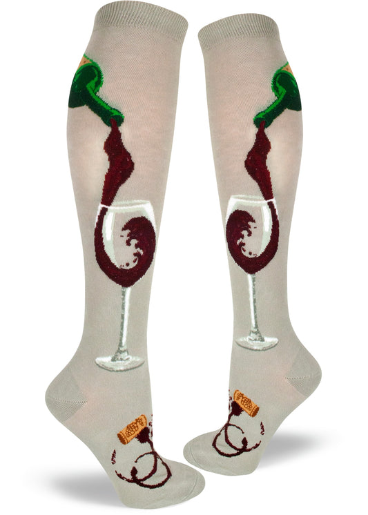 Mod Socks Like a Fine Wine Knee Socks – Shadow