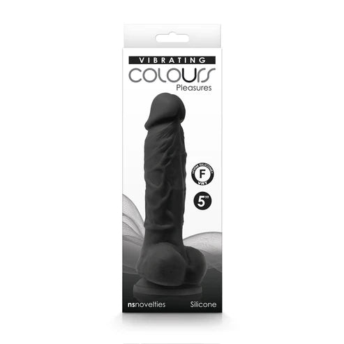 NS Novelties Vibrating Colours Rechargeable Silicone Dildo 5in - Pick Your Color